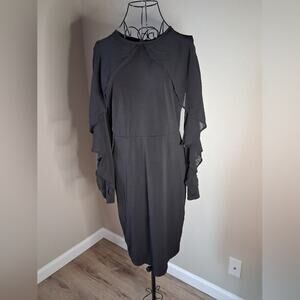 Elegant Black Long Sleeve Dress